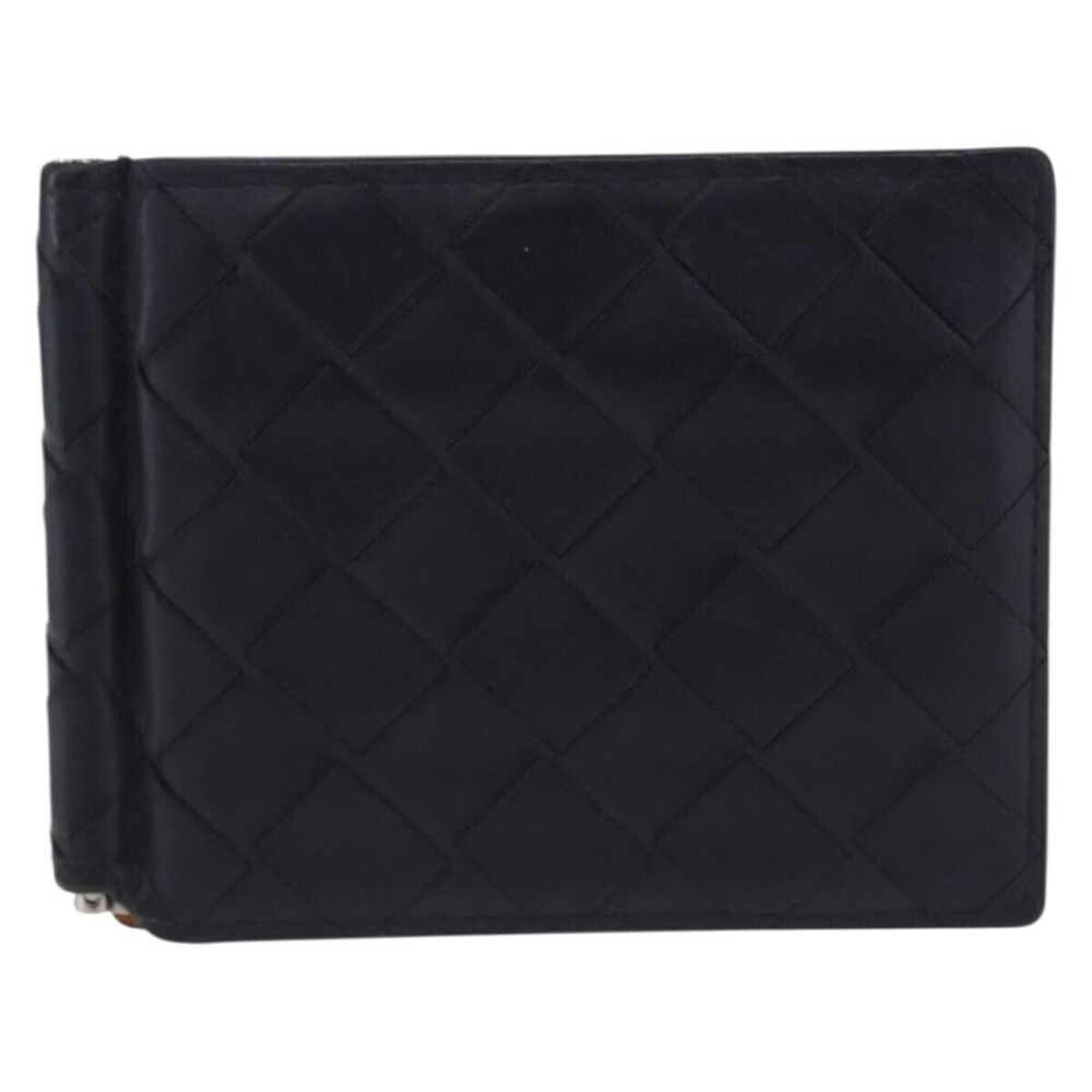 Bottega Veneta Bifold Card Holder Intercciato Leather